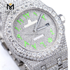 Luxuria & Scintillans Moissanite Iced Out Watch Special Text Mars