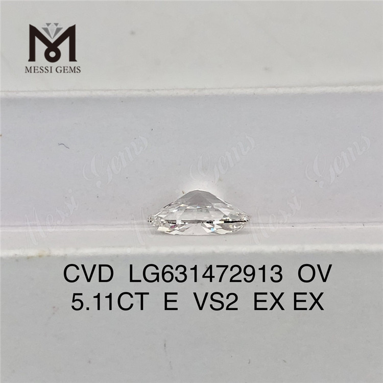 5.11CT E OV VS2 CVD lab adamantibus fabricatis LG631472913丨Messigems