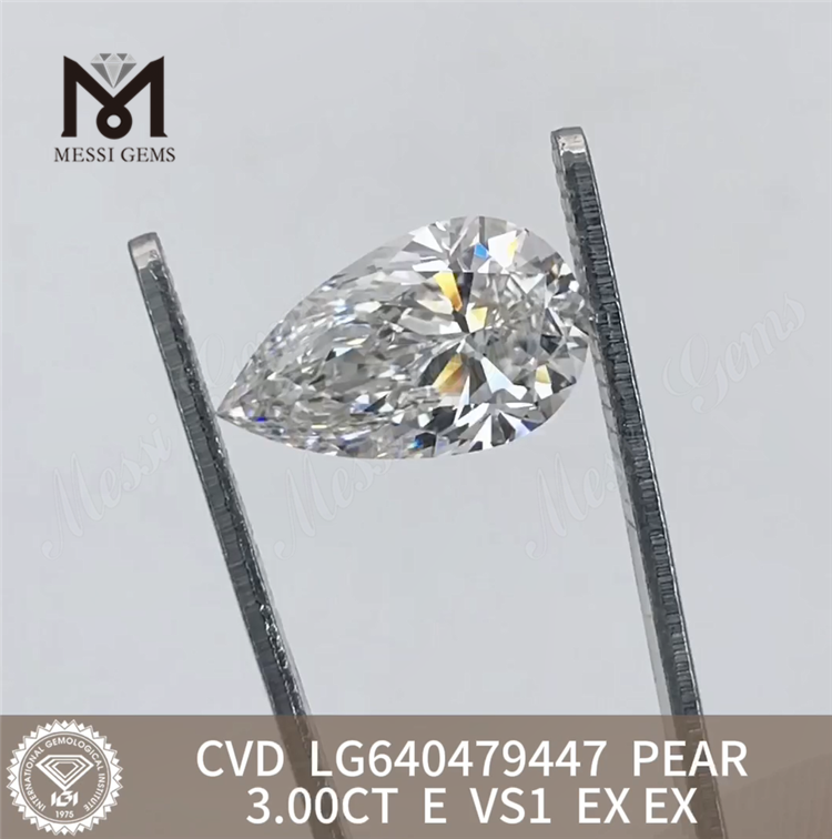 3.00CT E VS1 PIRRUM optima qualitas lab adamantibus IGI LG640479447丨Messigems