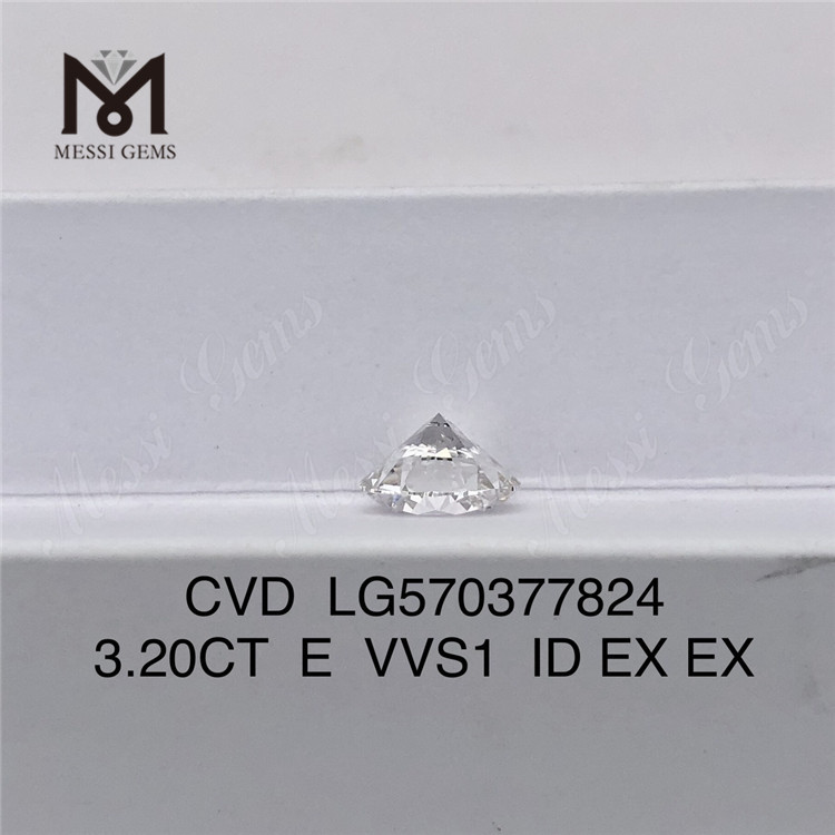 3.20CT E VVS1 ID EX 3 Carat Synthetica Diamond