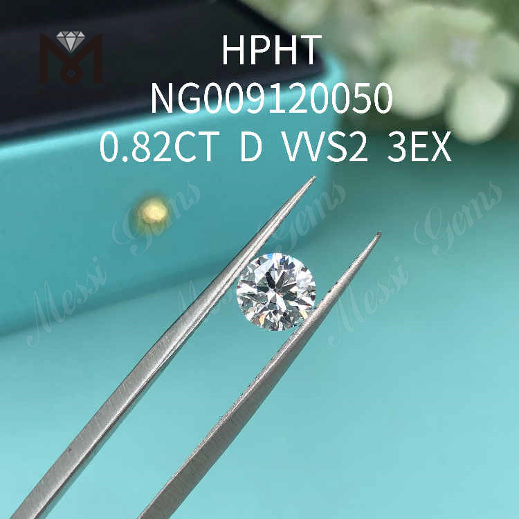 0.82CT Circum D VVS2 3EX solutam lab adamantinam fecit 