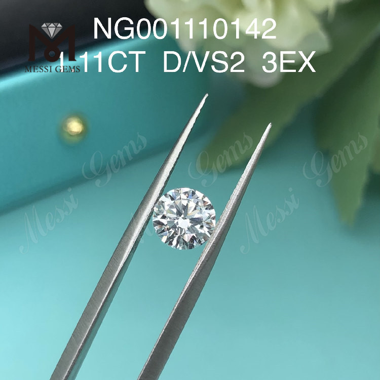 1.11ct VS2 RD D EX Cut lab iaspis pretium per carat