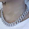 12mm 16mm latitudo 16inch ad 24inch longitudo 925 argenteus moissanitus ligamen torques cubanus calidus