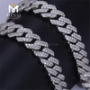 22inches Men's Hip-hop customized CZ Silver Cubanus Link Chain Necklace