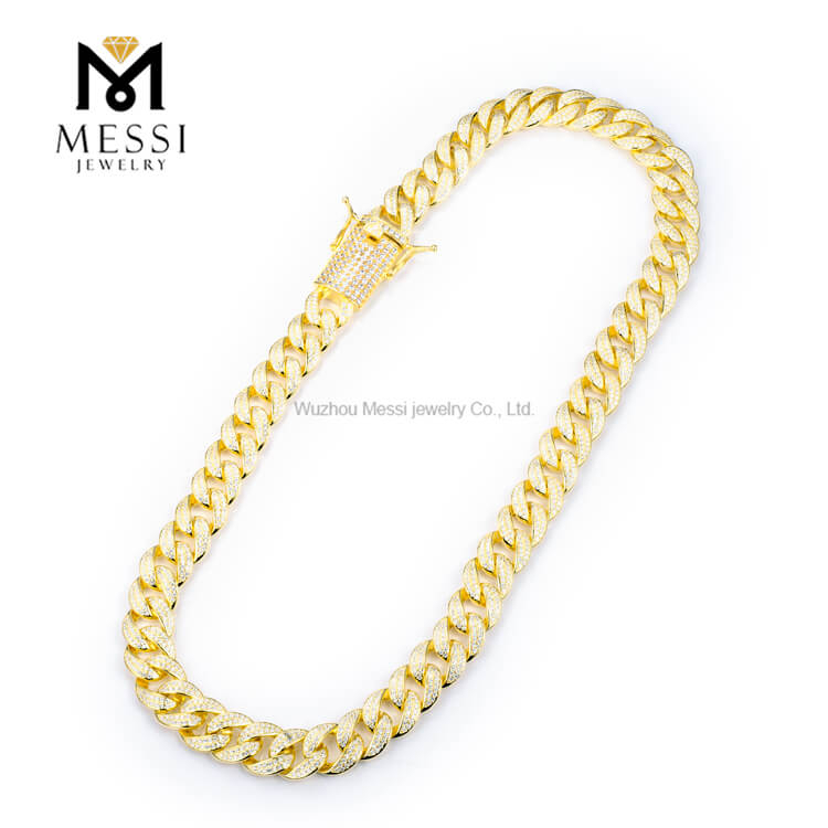 22inch CMXXV Silver Hiphop Jewelry Miami style homines Cubanus monilia Iced de
