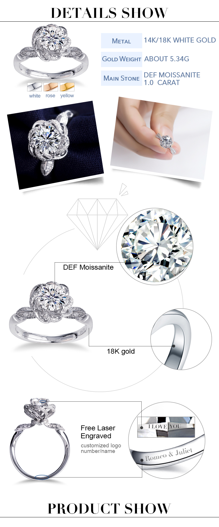 1CT Nuptialis Aurum Ring Details