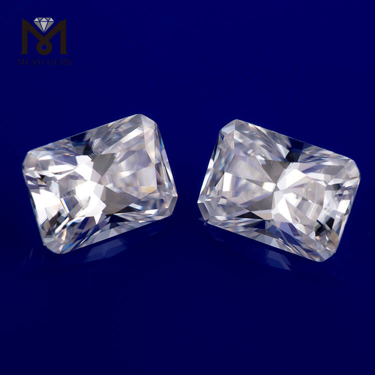 Serena alba DEF GH VVS Radiant Cut 6*8.5mm Syntheticum Moissanite