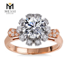 14K Rose Aurum Jewelry 2ct moissanite Nuptialis Ring Pro Women