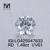 1.49 carat I/VS1 3VG Round 1.5 carat lab creatus adamantinus