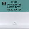 1.02 carat D VS1 Rotundus certified lab crevit crystallini SPECIMEN