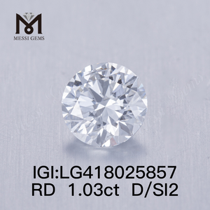 1.03CT D/SI2 circum VG laboratorium crevit crystallini