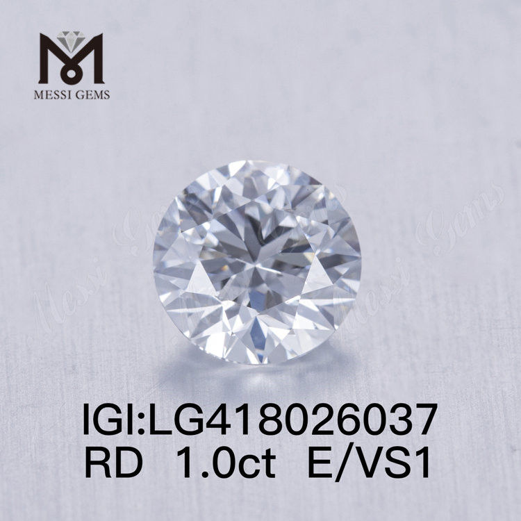 1 carat E/VS1 EX VG lab adamas rotunda 