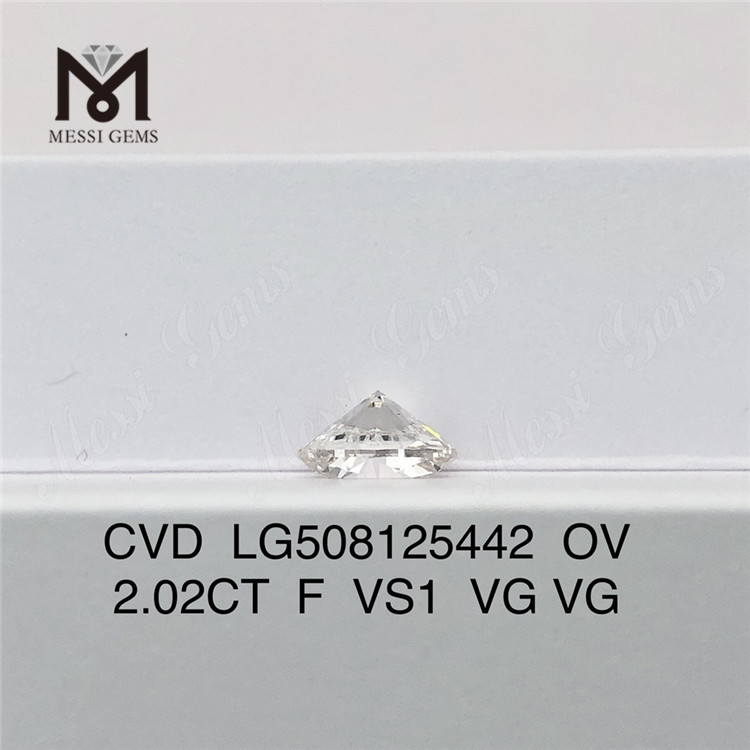 2.02CT F VS adamantibus syntheticis CVD lab adamantibus