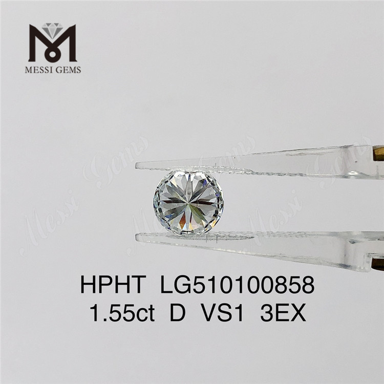 1.55ct D VVS solutam HPHT Lab Diamond Sale Rotundus Figura 3ex Lab Diamond Sale