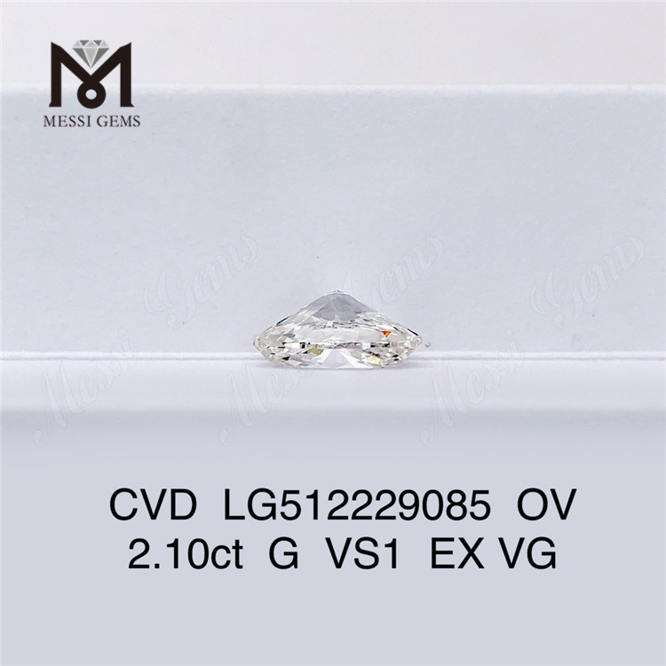 2.1ct G luxuriosus homo fecit adamantes ov cvd lab adamas Lupum