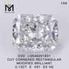 2.10ct e nobis solve Diamond Lupum ex VG rectangulum CVD Diamond For Sale