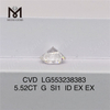 5.52CT G SI1 ID EX LAB crevit adamas cvd 5ct