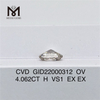 4.062ct CVD lab adamas OVAL figura EX Lab Grown Diamond for Sale