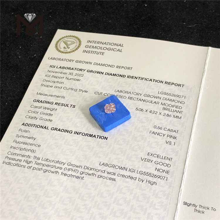 0.56CT HPHT iaspis rectus AMARYLLIS VS1 EX VG lab adamas LG555269071