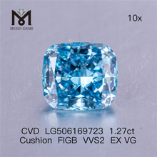 1.27ct FIG Cushion Cut VVS Lab Diamond 6.55X5.93X3.97MM