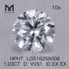 RD D VVS1 1.03Ct Lab Grown Diamond HPHT Solve Synthetica Diamonds