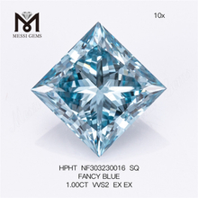 1.00CT VVS2 SQ LIBELLUS RED LAB crevit adamas HPHT NF303230016