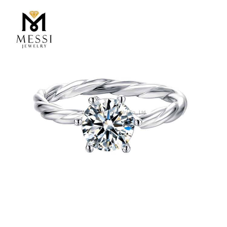 Wholesale 925 Sterling Silver Rings Best Moissanite Engagement Rings for Girl