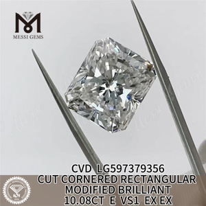 10.08CT E VS1 EX EX EX RECTANGULAR 10ct cvd lapidibus Pulchra et Budget Friendly LG597379356丨Messigems