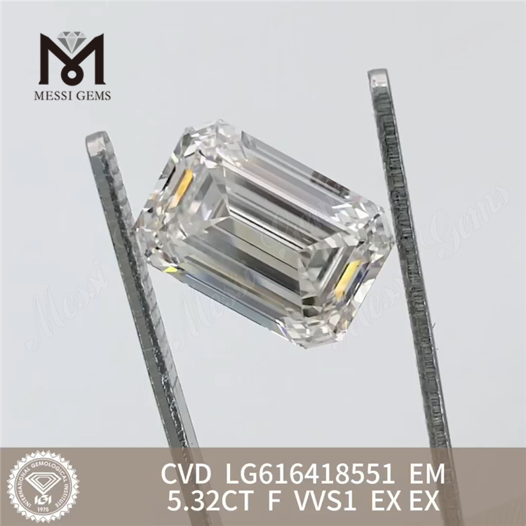 5.32CT F VVS1 EM CVD adamantibus simulatis LG616418551丨Messigems