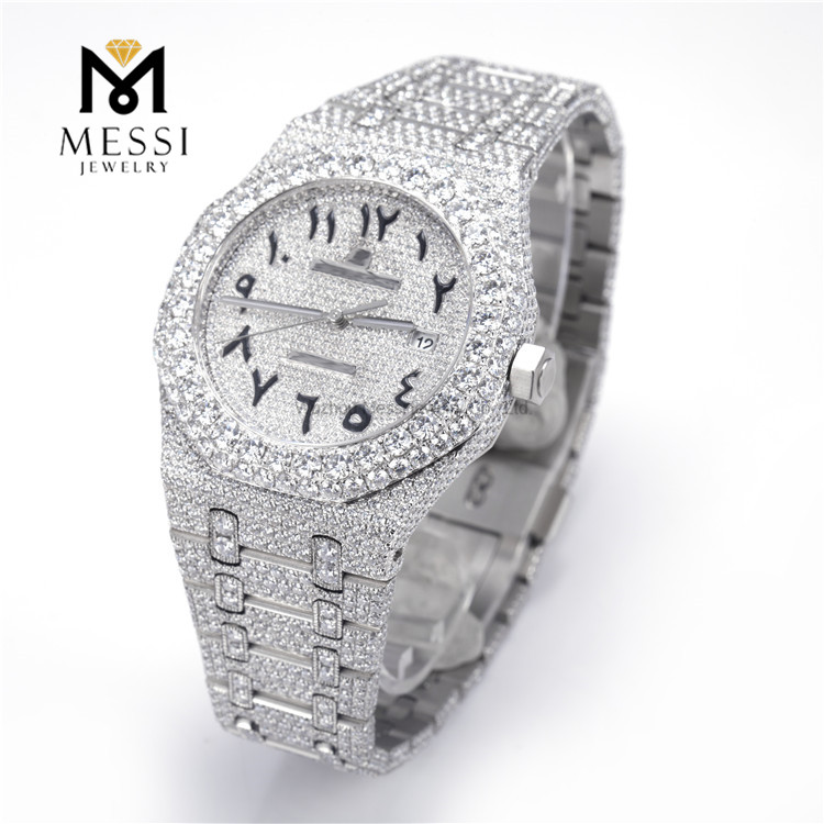 Hip Hop Moissanite Diamond Watch Pass Diamond Tester VVS Moissanite watch