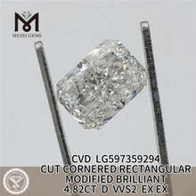 4.82 Carat Lab Grown Diamond D VVS2
