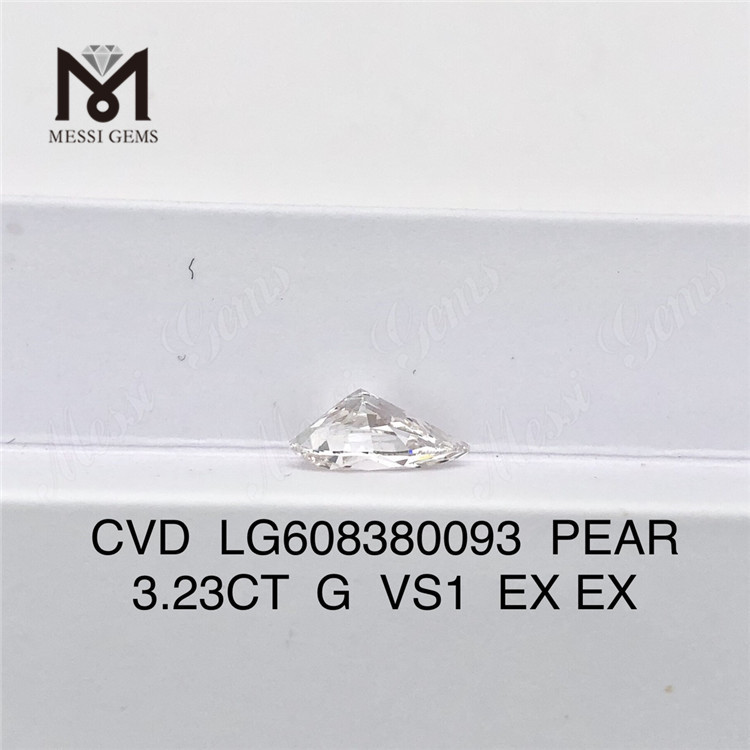 3.23ct igi libellum adamantem VS Quality Affordable CVD Diamonds for Jewelry Designers丨Messigems LG608380093