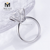 8ct magna carat 13mm synthetica adamantibus albis auri Solitaire Maximae Lab Grown Diamond Ring 