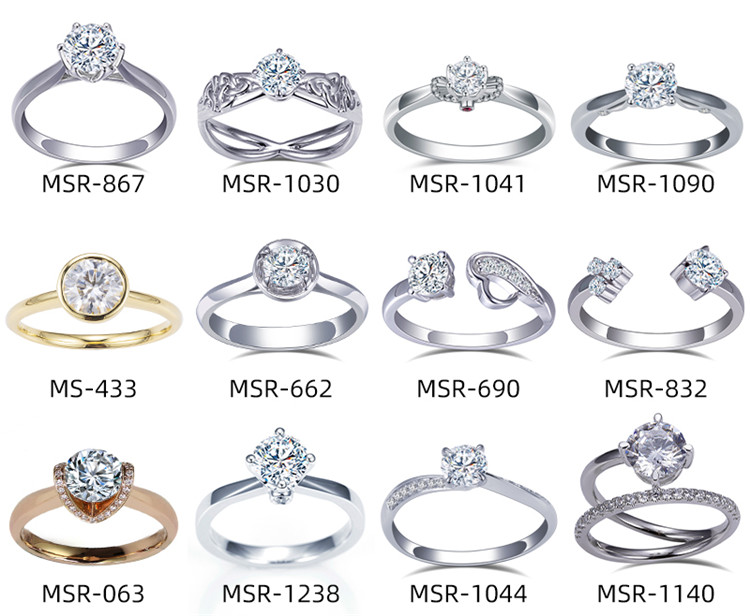 3ct EF VVS Bezel Pone Ring 14k aurum Lab Grown Diamond Rings on sale