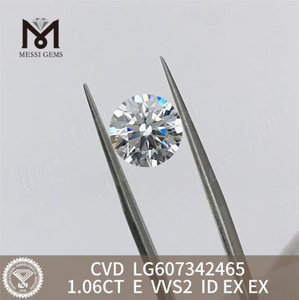 1.06CT CVD E VVS2 pretium 1 carat lab adamas crevit ad B2B丨Messigems LG607342465 