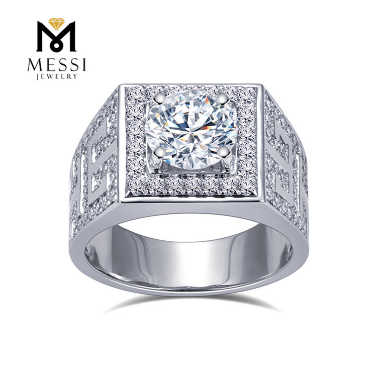 Procuratio Nuptialis Lab Diamond Ring Pro Men in 10k Nuptialis Band Men丨Messijewelry