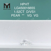 1.52 carat D/VS1 PIR CUT lab crystallini VG