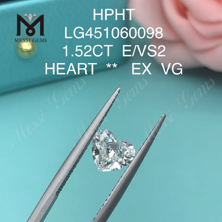 1.52carat COR FERE E VS2 HPHT lab adamantino crevit