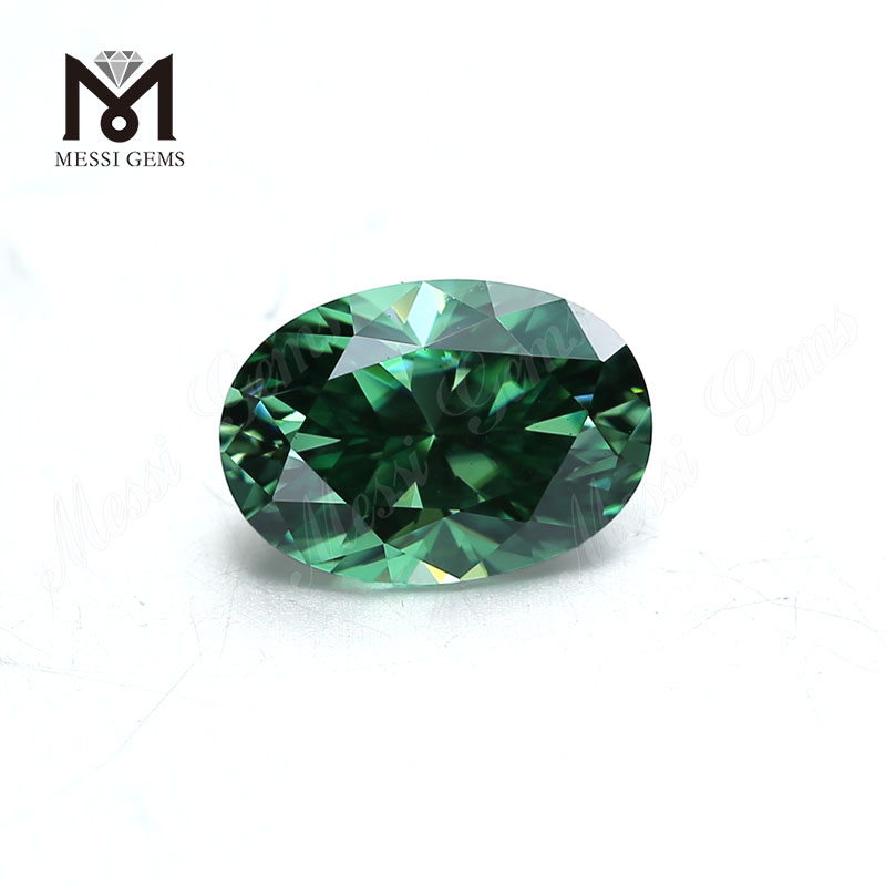 laxis gemmis jewelry faciens X * XII viridis ovata moissanite lapis