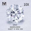 0.82CT Circum D VVS2 3EX solutam lab adamantinam fecit 