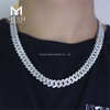Hip hop Jewelry Moissanite Cuban Monile Ice Moissanite Cuban Link Chain