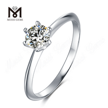 Messi Gemmae 1 Carat Moissanite Diamond Argenti Annuli Dumsale Price