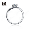 Messi Gemmae 1 carat moissanite iaspis 925 annuli argentei