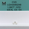 1.06 carat I VS1 Rotundus lab crevit adamas CVD