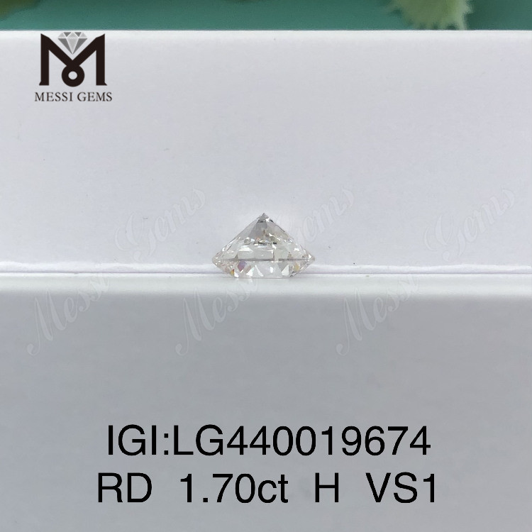 1.70 carat H VS1 EXEMPLUM Round lab adamans pretium per carat