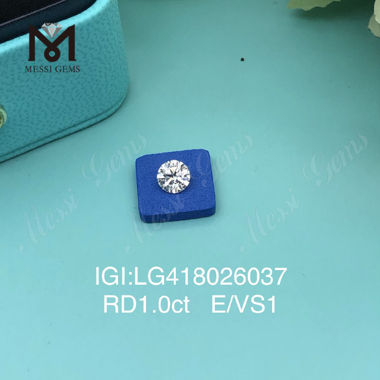 1 carat E/VS1 EX VG lab adamas rotunda 