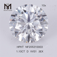 1.10ct carat VVS1 3EX solve HPHT Synthetic Diamond