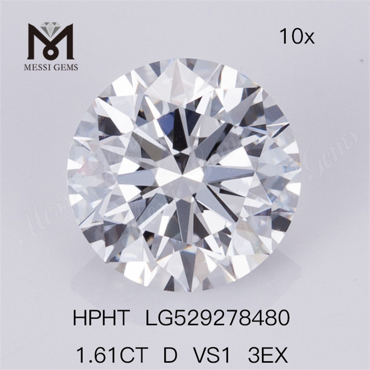 1.61CT D VS1 3EX RD optimum online lab creatus crystallini officinam pretium
