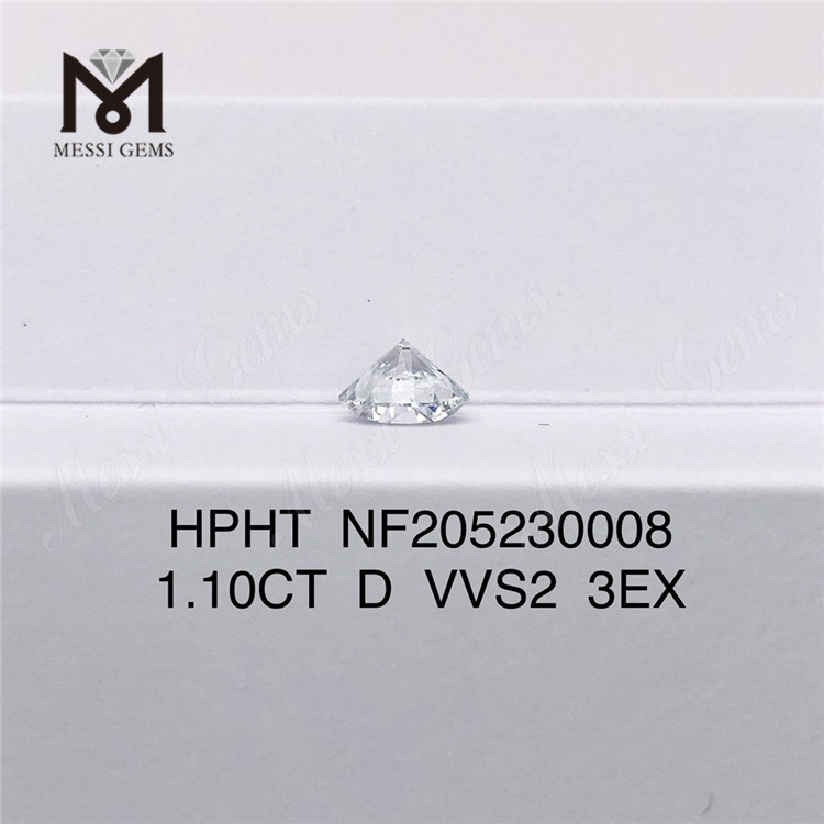 Lupum 1.10ct D VVS2 Round Brilliant Cut HPHT 3EX Synthetic Lab Grown Diamond