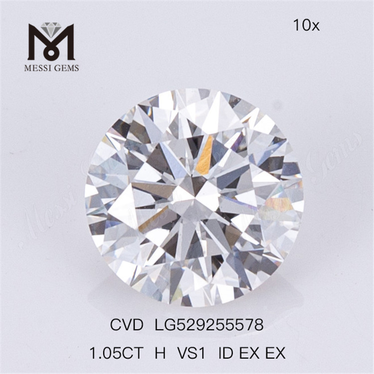 1.05ct H VS Cheap Man Made Diamond Ronnd Best solve Lab Diamond CVD